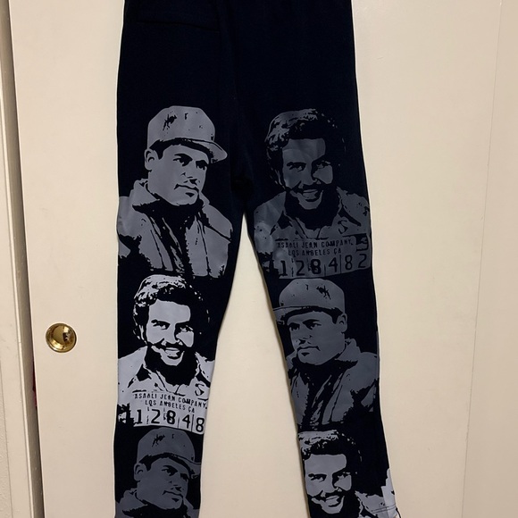 Assali Black and Gray Graphic Sweatpants - Picture 2 of 6